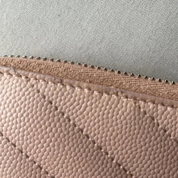 YSL wallet in blush pink silver hardware with dust bag and COA - Picture 14 of 16